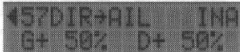 FUTABA FC-18 - Menu 57, mixage direction  ailerons - 1