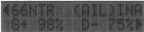FUTABA FC-18 - Menu 66, trim complémentaire ailerons/ volets de courbure NTR - 1