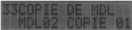 FUTABA FC-18 - Menu 33, copie d'une mémoire de modèle COPIE DE MDL - 1