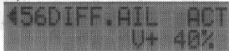 FUTABA FC-18 - Menu 56, différentiel ailerons DIFF.AIL - 1