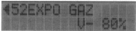 FUTABA FC-18 - Menu 52, fonction exponentielle des gaz EXPO GAZ - 1