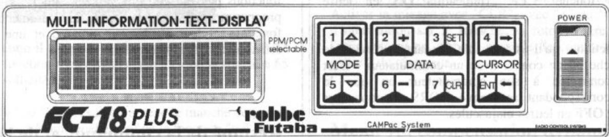 FUTABA FC-18 - Principes de commande et programmation - 1