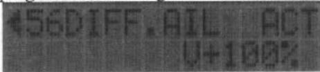 FUTABA FC-18 - Menu 56, différentiel ailerons DIFF.AIL - 2