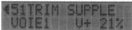FUTABA FC-18 - Menu 51, trim complémentaire TRIM SUPPLE - 1