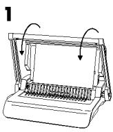 FELLOWES QUASAR 500 - ETAPES DE LA RELIURE - 1