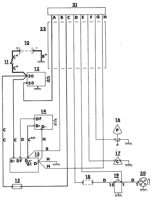 VOLVO AQ 130-250 - Schéma de câblage électrique: Moteur - 2