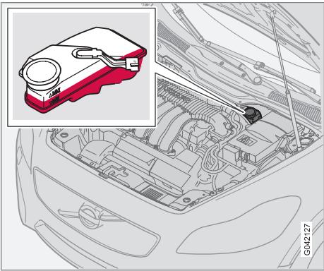VOLVO C70 - Liquide de frein et d'embrayage, contrôle de niveau et remplissage - 1