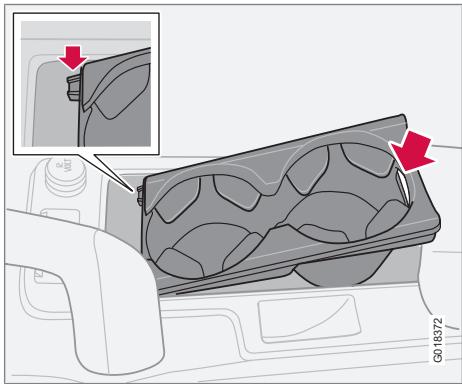 VOLVO C70 - Porte-gobelets dans la console centrale - 1