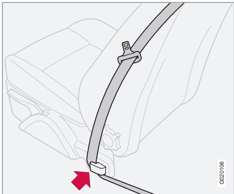 VOLVO C70 - Guide de ceinture - 1