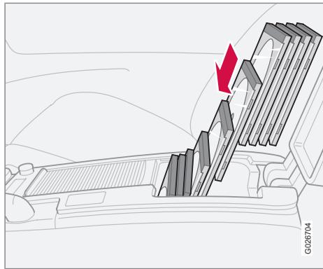 VOLVO C70 - Compartiments de rangement dans l'habitacle - 1