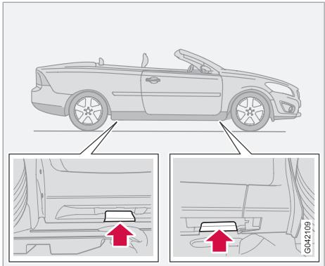 VOLVO C70 - Levage de la voiture - 1