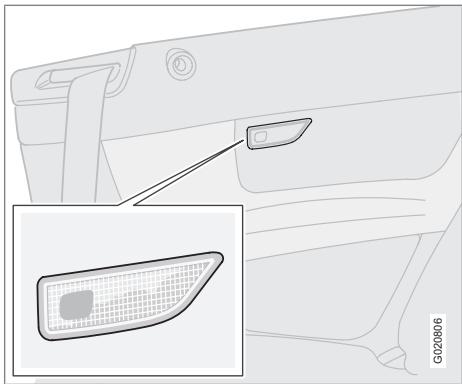 VOLVO C70 - Éclairage de la partie arrêté de l'habitacle - 1