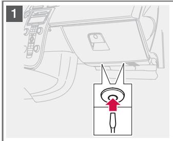 VOLVO C70 - Boîtier de relais/fusibles dans l'habitacle - 1