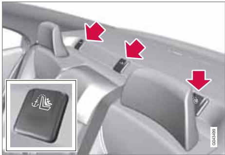 VOLVO S80 - Points de fixation supérieure pour sièges infantiles - 1