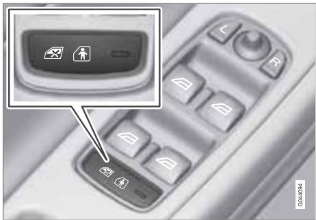 VOLVO S80 - Verrouillage électrique des portes et des fenêtres arrêté - 1