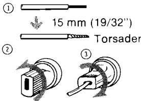 TECHNICS SU-700 - Branchement des fils des enceintes - 1