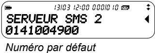 ATLINKS TEMPORIS SMS - Numéros de serveur SMS * - 7