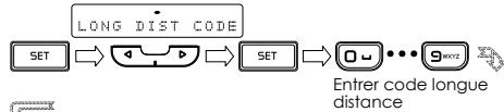 ATLINKS TEMPORIS 55 - Configuration du code LONGUE distance - 1