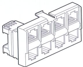 LEGRAND COFFRET RESEAU COMMUNICATION MIXTE 329 16 - REPARTITEUR COAXIAL TV, HERTZIEN, SATELLITE - 1