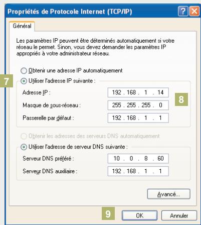 LEGRAND 036 18 - Pour modifier l'adresse IP du PC - 5