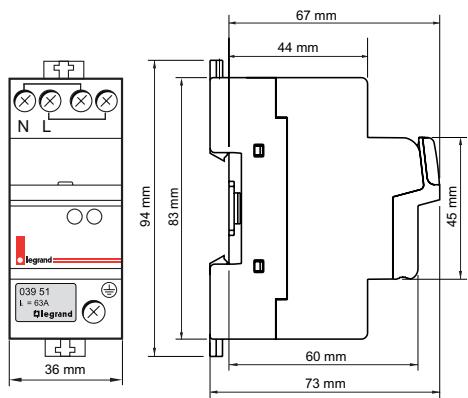 LEGRAND 039 73 - COTES D'ENCOMBREMENT - 1