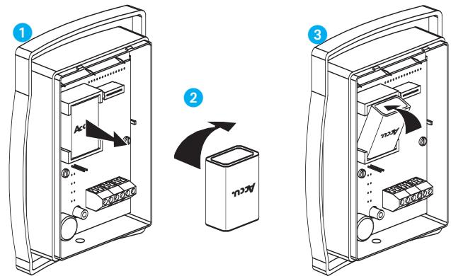 LEGRAND 406 22 - Mise en place de la batterie - 1