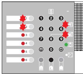 LEGRAND 432 05 - Si les voyants " auto-surveillance " et " alarme " clignotent en même temps qu'un ou plusieurs voyants de boucle (exemple : auto-surveillance + alarme boucle 1 et 2) - 1