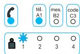 LEGRAND 432 76 - Programmation du numero de téléphone 1 (premier correspondant) - 1