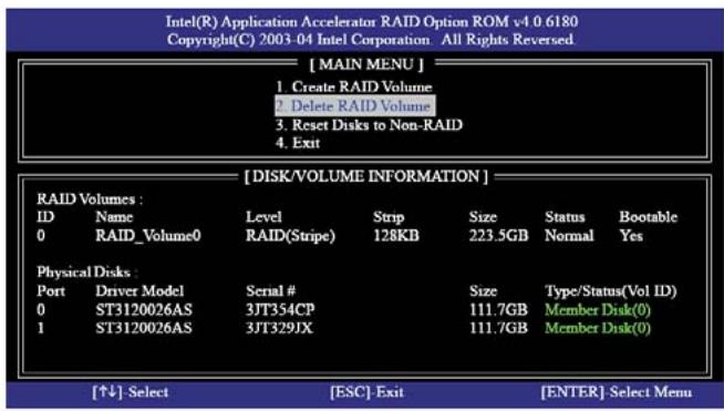 ASROCK DISQUES DURS SATA - Supprimer le volume RAID - 1
