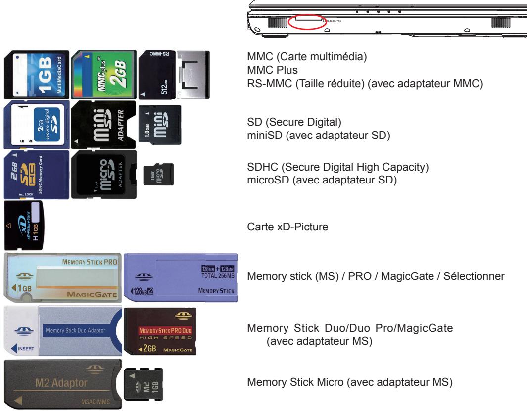 ASROCK G32 - Exemples de cartes mémoire flash - 1