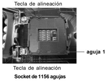 ASROCK H55M - Paso 3. Inserte la CPU de 1156 agujas: - 3
