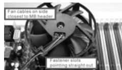 ASROCK H55M - Installation des CPU-Lüfters und Kühlkörpers - 2