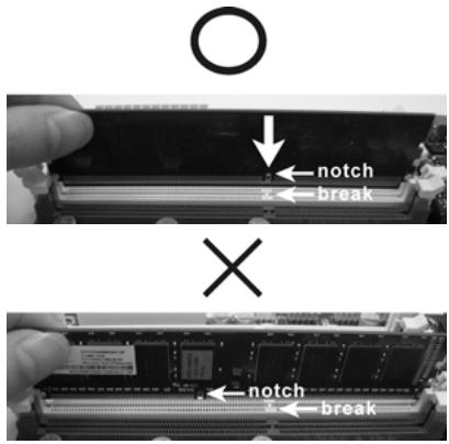 ASROCK H55M - Einsetzen eines DIMM-Moduls - 2