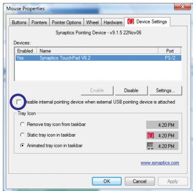ASROCK M15 - Désactivation automatique du pavé tactile - 2