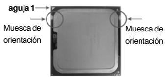 ASROCK 775I65GV - Paso 2. Inserte la CPU de 775 agujas: - 2