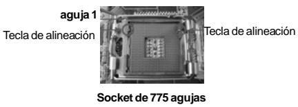 ASROCK 775I65GV - Paso 2. Inserte la CPU de 775 agujas: - 3