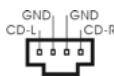 ASROCK 775I65GV - Connecteurs audio internes - 1