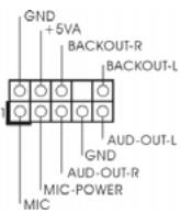 ASROCK 775I65GV - Conector de audio interno - 1