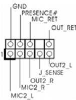 ASROCK ALIVENF6G-VSTA - Conector de audio de panel frontal - 1