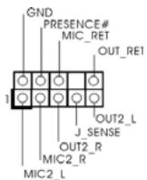 ASROCK G41C-GS - Connecteur audio panneau avant - 1