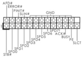 ASROCK G41C-GS - Embase de port d'impression - 1