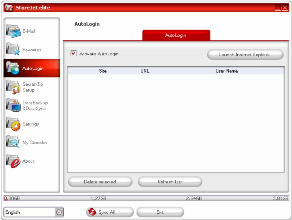 TRANSCEND TS0GSJ25R-S - Sauvegarder les données de login (nom de l'utilisateur, mot de passe, PIN, etc.) - 2