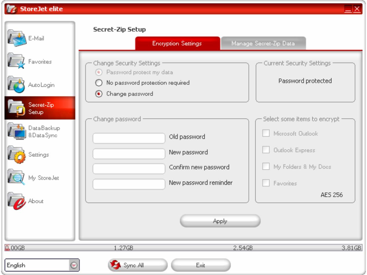 TRANSCEND TS0GSJ25S-S - Secret-Zip fonction - 1