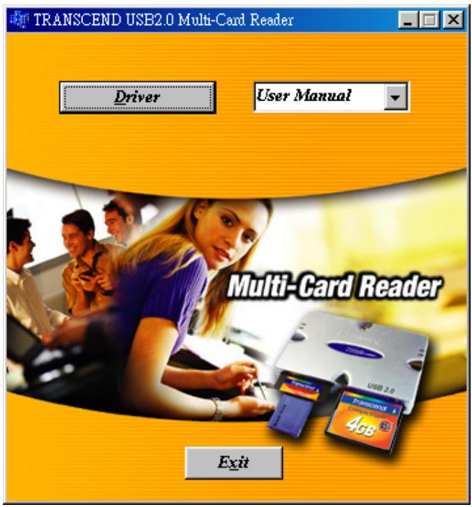 TRANSCEND TS0MFLRD7 - Installation du pilote sous Windows 98/98SE et 2000 - 1