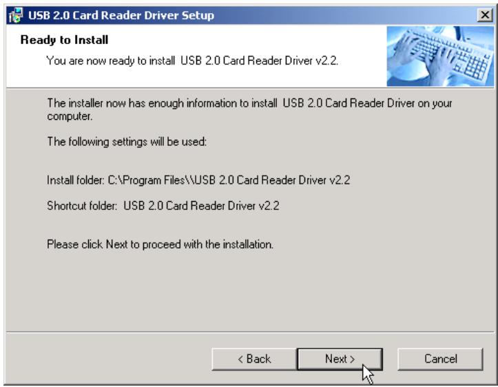 TRANSCEND TS0MFLRD8B - Installation du pilote sous Windows 98SE et 2000 - 5
