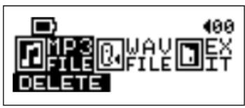 TRANSCEND TS1GJF-MP3 - Supprimer des fichiers MP3/WMA/WAV - 2