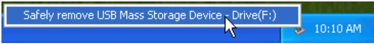 TRANSCEND TS1GJF-MP3 - Déconnecter Jetflash sous Windows Me, 2000, and XP - 2