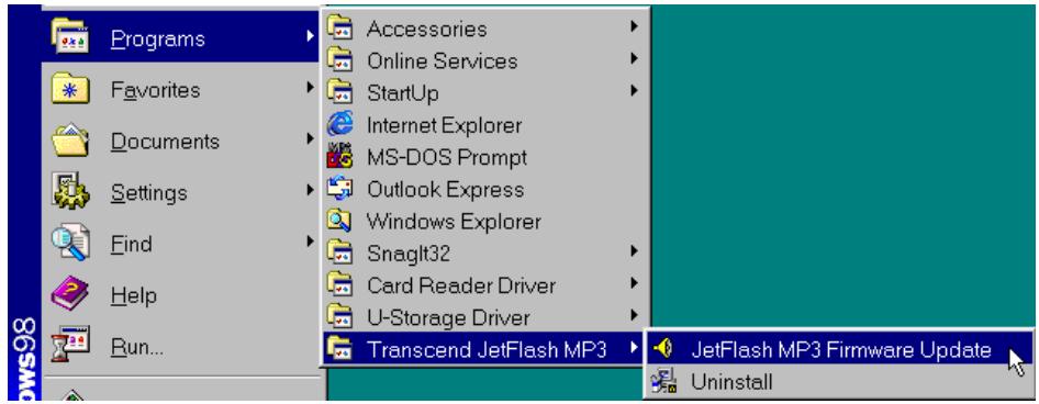 TRANSCEND TS1GJF-MP3 - Récapérer JetFlash sous Windows 98SE - 1