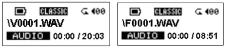 TRANSCEND TS1GJF-MP3 - Jouer les fichiers enregistrés - 2