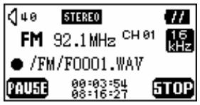 TRANSCEND TS1GMP612 - Enregistrer une station FM - 1